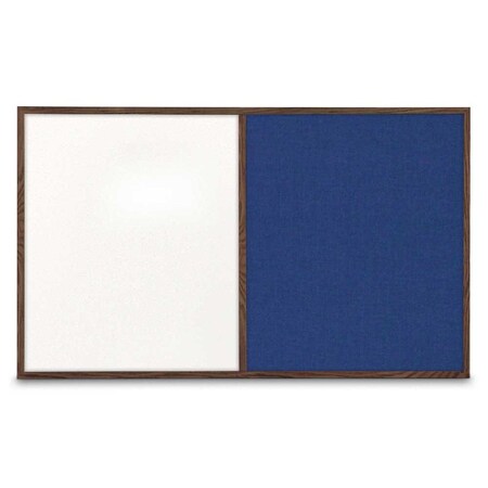 United Visual Products Sliding Door Indoor Enclosed Corkboard, 3 UV9000ACSH-SATIN-BUFF